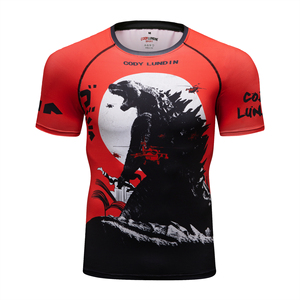 Wholesale 3D Printed Superhero Modal <strong>T</strong>-<strong>Shirts</strong> <strong>Men's</strong> Spiderman Compression Rash Guard Breathable Anti-Wrinkle Features Logo - Product Image 5