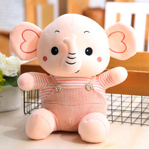 Llavero <span class=keywords><strong>de</strong></span> Peluche <span class=keywords><strong>de</strong></span> Animales <span class=keywords><strong>de</strong></span> Peluche, Ojos Grandes, Orejas Grandes, Lindo, 100% Algodón, Venta Caliente, Dibujos Animados, Negro, Tamaño Real, Bebé, Animales Esponjosos, Elefante - Product Image 3