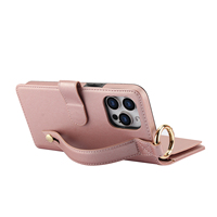 Étui de téléphone en cuir antichoc multifonctionnel pour iPhone 14 15 16 Pro Max 17 Pro