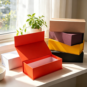 Boîte cadeau pliante en papier personnalisée, emballage en carton durable avec logo, OEM ODM acceptable pour bijoux et cosmétiques - Product Image 1