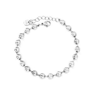 Beaded <b>Bracelet</b> 18k Stainless Steel Gold <b>Ball</b> Chain Unisex Jewelry Fashion Accessory - Product Image 4