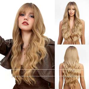 <span class=keywords><strong>วิก</strong></span>ผมสีชมพูอ่อนสำหรับผู้หญิง ทรงยาวลอนคลื่นพร้อมหน้าม้า ใยสังเ<span class=keywords><strong>ค</strong></span>ราะห์ทนความร้อน <span class=keywords><strong>ค</strong></span>ุณภาพสูง-จากโรงงาน - Product Image 4