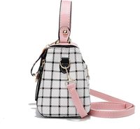 Petits sacs à main carrés pour femmes, sacs à bandoulière légers à motif écossais pour adolescentes, avec fermoirs
