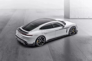 Diffuseur de pare-chocs avant en fibre de carbone ZNDR à visser pour Porsche Taycan Sport Turismo 2021 Kit carrosserie amélioré - Product Image 3