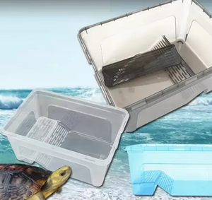 Acuario para Tortugas Marinas, Tanque de Escalada Anfibio, Plástico Ecológico - Product Image 6