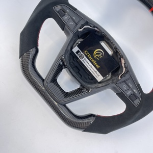 Volante in Fibra di Carbonio e Alcantara Personalizzato di Alta Qualità per <span class=keywords><strong>SEAT</strong></span> Leon Cupra ST MK3 Alhambra Ibiza Toledo Ateca <span class=keywords><strong>Arona</strong></span> - Product Image 2