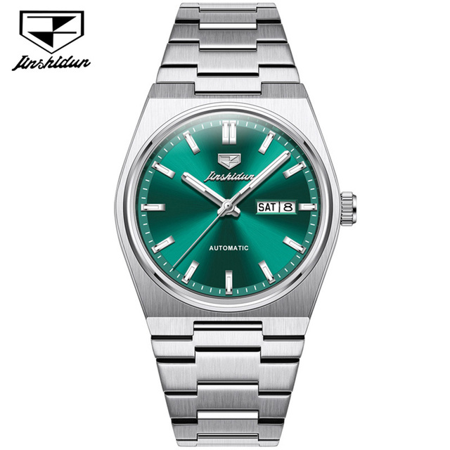 JINSHIDUN 8996 OEM Custom logo Automatic Mechanical Waterproof Luminous Custom Watch Luxury Design logo Watch for Men