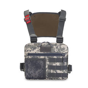 กระเป๋าคาดอกแนวยุทธวิธีสำหรับกลางแจ้ง & กระเป๋าคาดเอวแบบปรับได้พร้อมซองหนังกระเป๋าใส่โทรศัพท์และที่จัดเก็บอเนกประสงค์ - Product Image 3