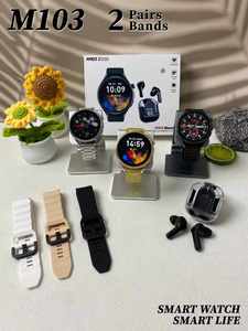 Thể Thao Thời Trang Mens Sang Trọng Hộp Quà Tặng Vm103 Hot 2 Trong 1 Thông Minh Đồng Hồ Và Earbuds Bt Gọi Cao Chất Lượng Âm Thanh Mặc Thiết Bị - Product Image 5