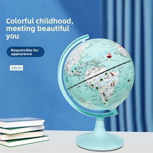 20cm Macaron-Colored Plastic <strong>Childrens</strong> High-Definition AR <strong>Globe</strong> with Lighting Gift for Students - Product Image 2