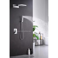 Ensemble de douche de haute qualité avec douchettes à main, robinet de douche mural, pomme de douche électrolytique