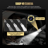 Endoscope numérique à objectif unique AUTOOL SVB308, 1 m, 6 mm, endoscope industriel, caméra d'inspection vidéo HD LCD 4,3 pouces