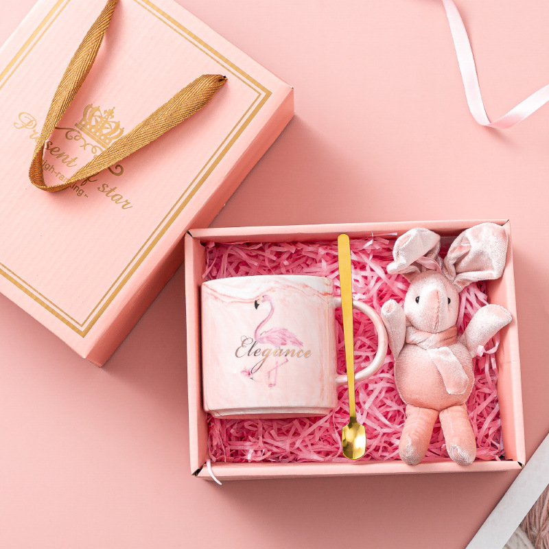 Pink-short flamingo set