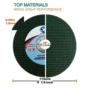 Piringan pemotong <span class=keywords><strong>125mm</strong></span> 5 inci, alat gerinda sudut roda abrasif tahan lama logam dan baja tahan karat - Product Image 5