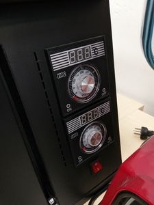 Horno eléctrico comercial de Pizza con piedra de cerámica, encimera de una sola cubierta, Color negro, 60x60cm - Product Image 4