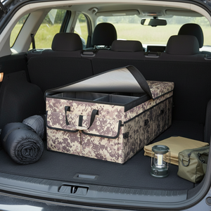 Organisateur de voiture pliable en Oxford et PU pour dossier de siège et <span class=keywords><strong>coffre</strong></span>, avec <span class=keywords><strong>poubelle</strong></span> intégrée, pour rangement d'accessoires de siège auto - Product Image 5