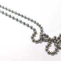 Chaîne à billes en métal 2.4mm collier de perles rondes chaîne de traction avec connecteurs fermoirs pour sac fabrication de bijoux Bracelets porte-clés