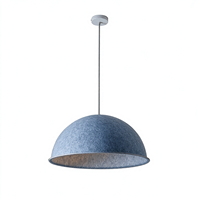Luminaire suspendu minimaliste en feutre, abat-jour en fibres de bouteilles PET recyclées pressées à chaud, lampe décorative créative et écologique pour café et bar