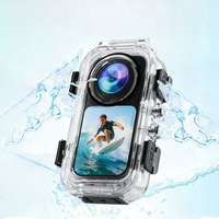 Boîtier étanche 60M pour Insta360 X6, étui de plongée anti-buée avec verrou de sécurité, lentille transparente, accessoires de protection pour caméra d'action