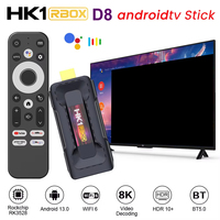 Hot HK1 RBOX D8 RK3528 4G 32G Androidtv TV Dongle Android 13 TV Box Décodeur numérique 2.4G+5G Wifi double 4K BT Smart TV Stick