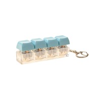 High Quality Wholesale Stress Relief Mechanical Keycap Keychain Keyboard Keyring Fidget Clicker Decompression Toys