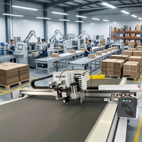 Máquina Plotter de Corte de Vinilo de Cama Plana Digital 1070 con Cuchilla Oscilante CNC Automática para Cajas de Embalaje y Patrones