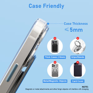 Vente en gros Mezone 15W chargeurs magnétiques sans fil Offre Spéciale téléphone portable chargeur rapide avec support pliant - Product Image 4