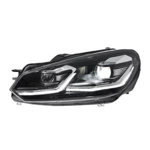 Fari Anteriori Modificati per Volkswagen <span class=keywords><strong>Golf</strong></span> 6 MK6 2010-2014, Gruppo Luci con Indicatori di Direzione, Fari LED <span class=keywords><strong>7</strong></span>.5 Mk7, Luci Diurne - Product Image 3