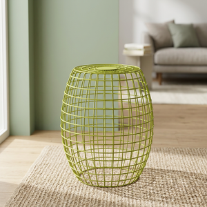 Tabouret en fil de fer thermolaqué - Product Image 1