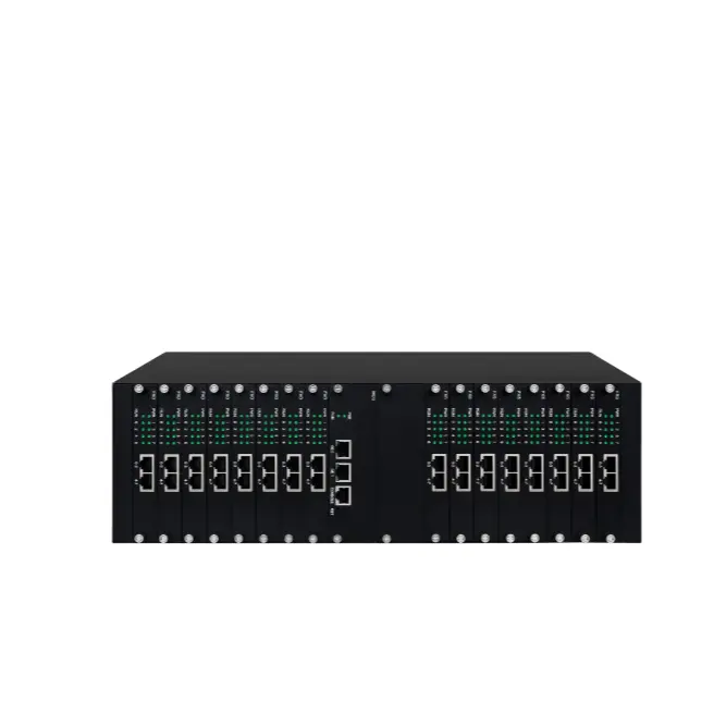 DAG3000-128O Dinstar Gateway VoIP Analog Kelas Atas, Port 128FXO, Desain Modular