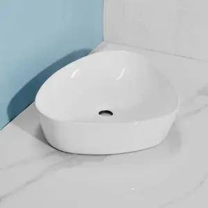 modern ludury lavabo bathroom with drain hot sales ceramic round circular wash basin comfortable use eros wash basin