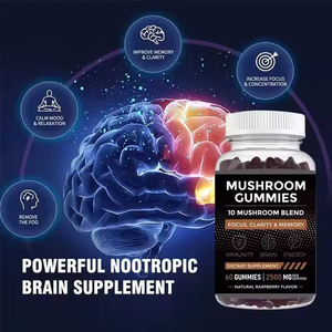 Gummies 10-en-1 pour la fonction cognitive, immunitaire et cérébrale, complexe de champignons avec Crinière de lion - Product Image 4