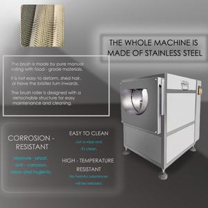 Yeni HG Otomatik Yüksek Verimli Meyve Sebze İşleme Havuç Yıkama Manyok Soyma Makinesi Elektrikli Patates Soyacağı - Product Image 3