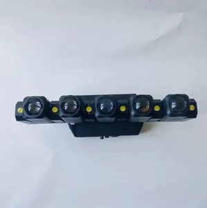 Tiitee - Barra de Luces LED RGB de 5 Ojos con Cabezal Móvil, Luz de Haz, Luz de Escaneo Teñida para KTV, Foco con Estroboscopio, 5 Piezas de Luz de Cabezal Móvil - Product Image 3