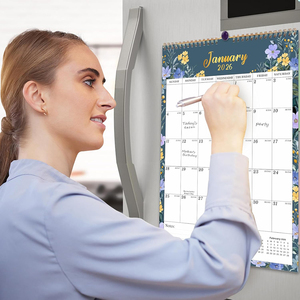 <span class=keywords><strong>Calendrier</strong></span> de bureau et mural personnalisé en papier couleur, 12 mois avec horloge, planificateur promotionnel - Product Image 4