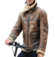 Vestes de pilote d'hiver pour hommes de conception personnalisée OEM Vêtements chauds rembourrés en polyester Blouson d'aviateur épaississant de grande taille pour hommes Veste en cuir PU