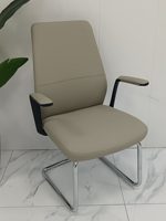 Chaise de bureau exécutive ergonomique moderne en cuir PU avec base chromée, fonctions de réglage électrique, de glissement et d'inclinaison