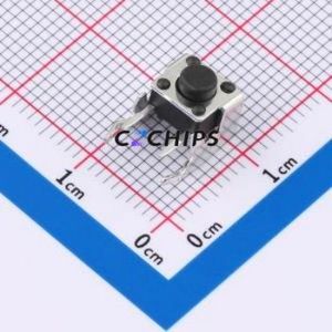 TC1104N26050 Tactile Switch Through hole Component (THT),7.2x6mm Switch Single Pole Single Throw Round Button 2.6N 5mm - Product Image 1