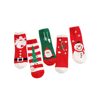 Nouveautés en gros : Chaussettes en coton personnalisées de haute qualité, colorées, pour bébés et enfants, chaussettes de Noël pour garçons et filles