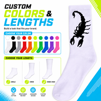 Chaussettes en coton de qualité supérieure avec impression de logo animal personnalisé, douces à porter et conçues dans un style sportif tendance