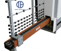 Machine de sablage de verre CNC horizontale automatique à haute efficacité TANPU avec moteur et pompe, fonctionnement facile, épaisseur de 3 à 25 mm