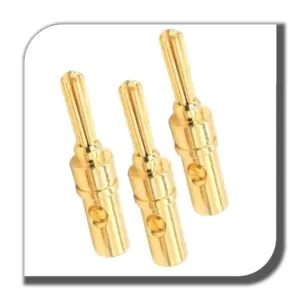 Eletrônico oco latão crimp pin terminal latão pino passador pino dividido para conector