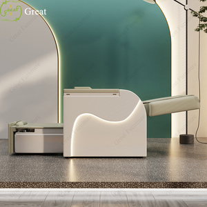 Nuevo diseño <span class=keywords><strong>reseda</strong></span> salón de belleza Silla de cuidado de los pies Silla de spa de pedicura multifuncional con iluminación LED y bomba de drenaje - Product Image 6