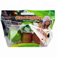 Benutzer definierte klare Kunststoff Banane Apfel Orange Trauben schutz Verpackung Taschen Heiß siegel Frisch obst Reiß verschluss Beutel