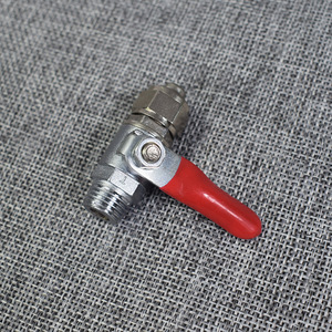 Válvula de bola metálica de 1 pulgada de alto flujo para purificador de agua, conexión a tubería de PE, operación manual - Product Image 1