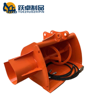 Bétonnière hydraulique sur mesure Yuezhuo pour excavatrice, capacité de 3000 kg, haute efficacité, garantie 1 an, testée