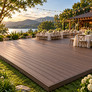 Plataforma Modular para Terraza de Jardín, Prefabricada en WPC y Acero Galvanizado, Impermeable y Ajustable, Suministro al por Mayor - Product Image 4