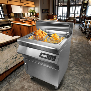 Friteuse Électrique Commerciale Professionnelle Robuste en Acier Inoxydable avec Contrôle de Température pour Restaurant, Modèle AM-CD22F201C, Vente en Gros Direct Usine - Product Image 3