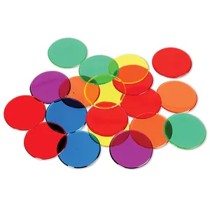 250 Set çeşitli renkli cips, şeffaf renkli matematik sayaçları Bingo cips çocuklar matematik