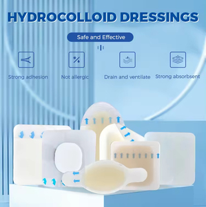 Vente en gros de coussins hydrocolloïdes 55*37mm Patch ellipse imperméable <span class=keywords><strong>pour</strong></span> la prévention du talon - Product Image 5
